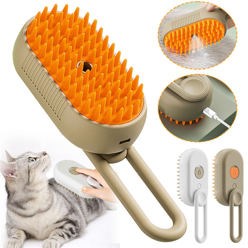 Trail & Treat™ 3-in-1 Pet Grooming Steam Brush