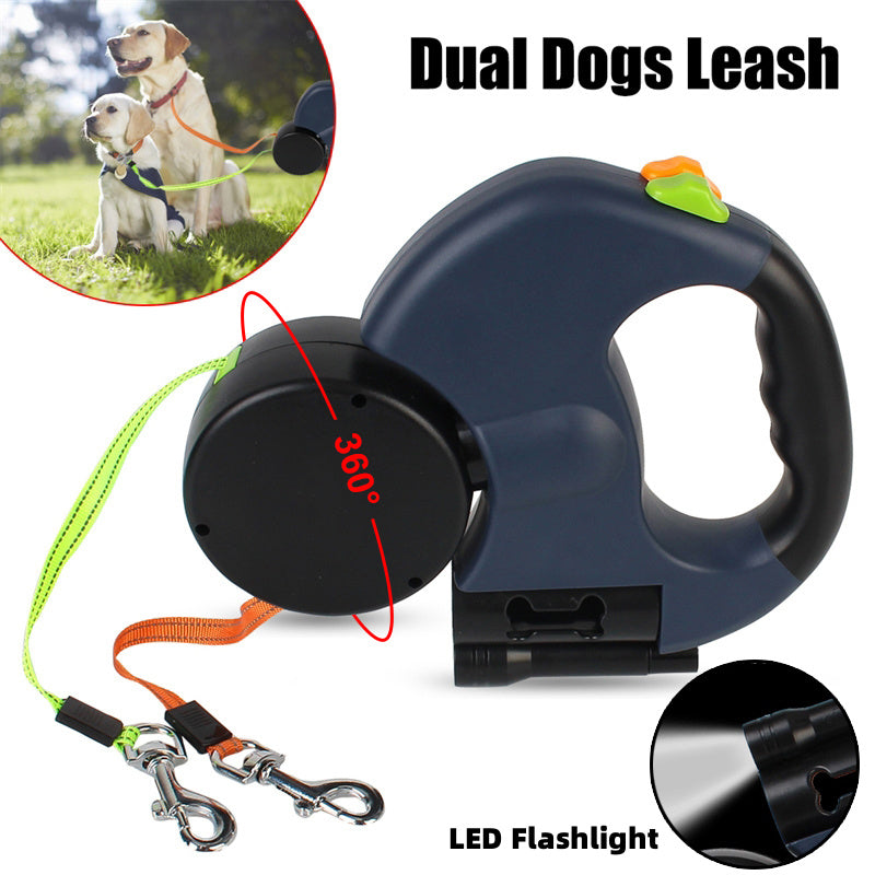 Trail & Treat™ Anti-Tangle Retractable Dog Leash
